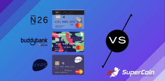 buddybank vs N26 vs Hype